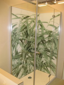 banyo duş kabin cam baskı   